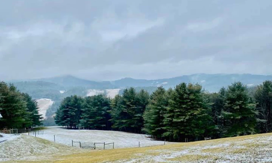 NC Mountains winter snow image