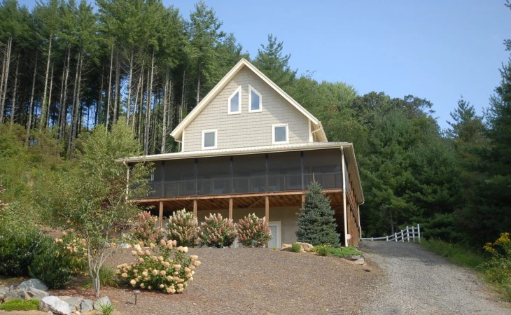 North Carolina Mountains River Front Home image